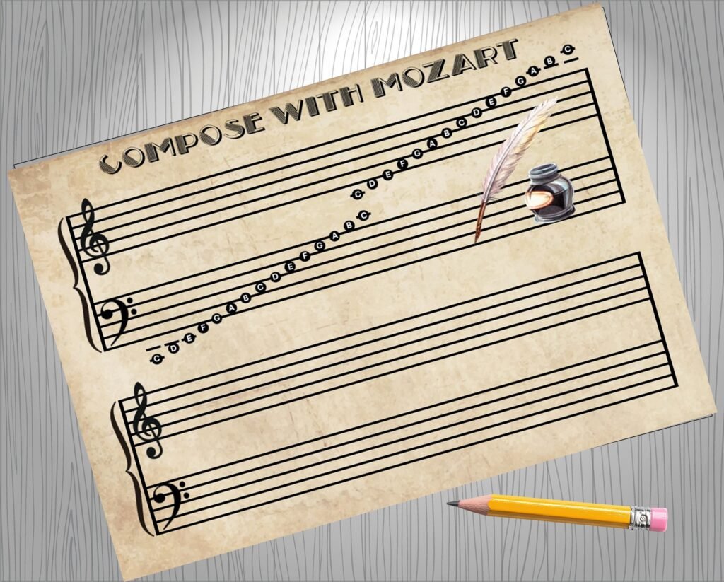 music note practice sheet