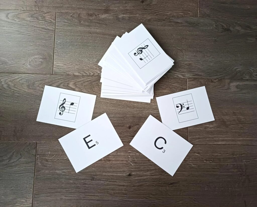 printable music flash cards