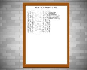 GCSE Music Metre Wordsearch