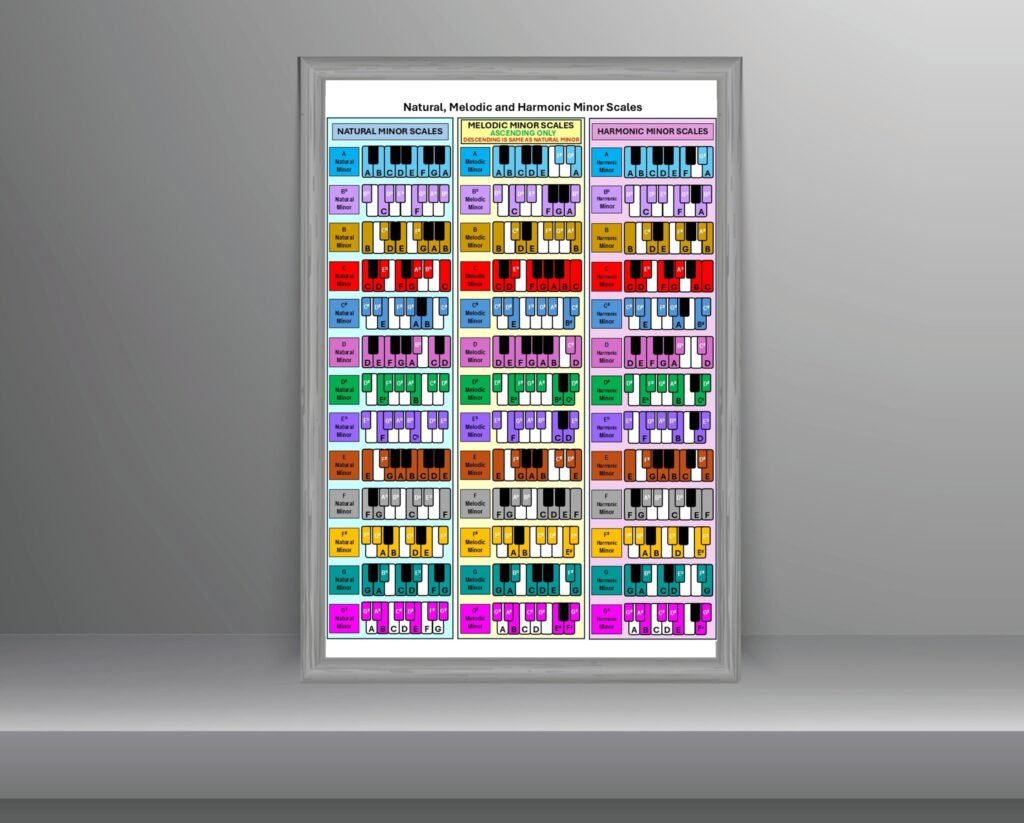 All Minor Scales Poster