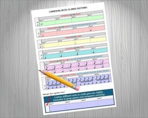 Beginner notes composition worksheet