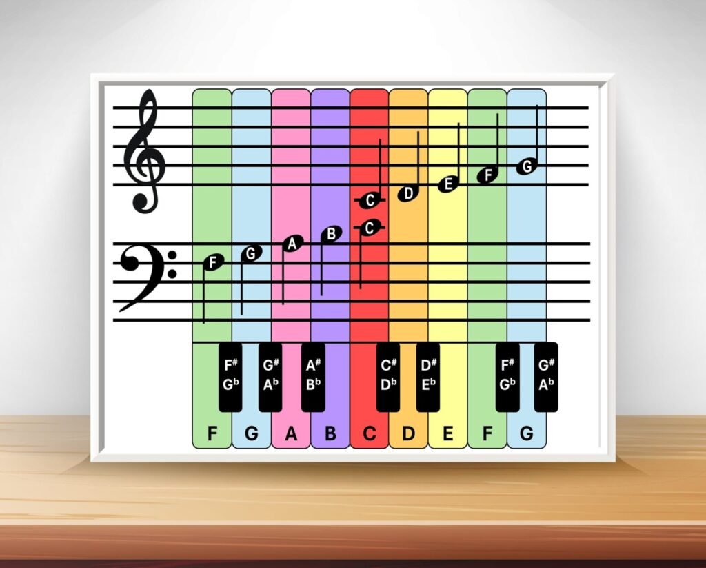 Piano Music Note Chart