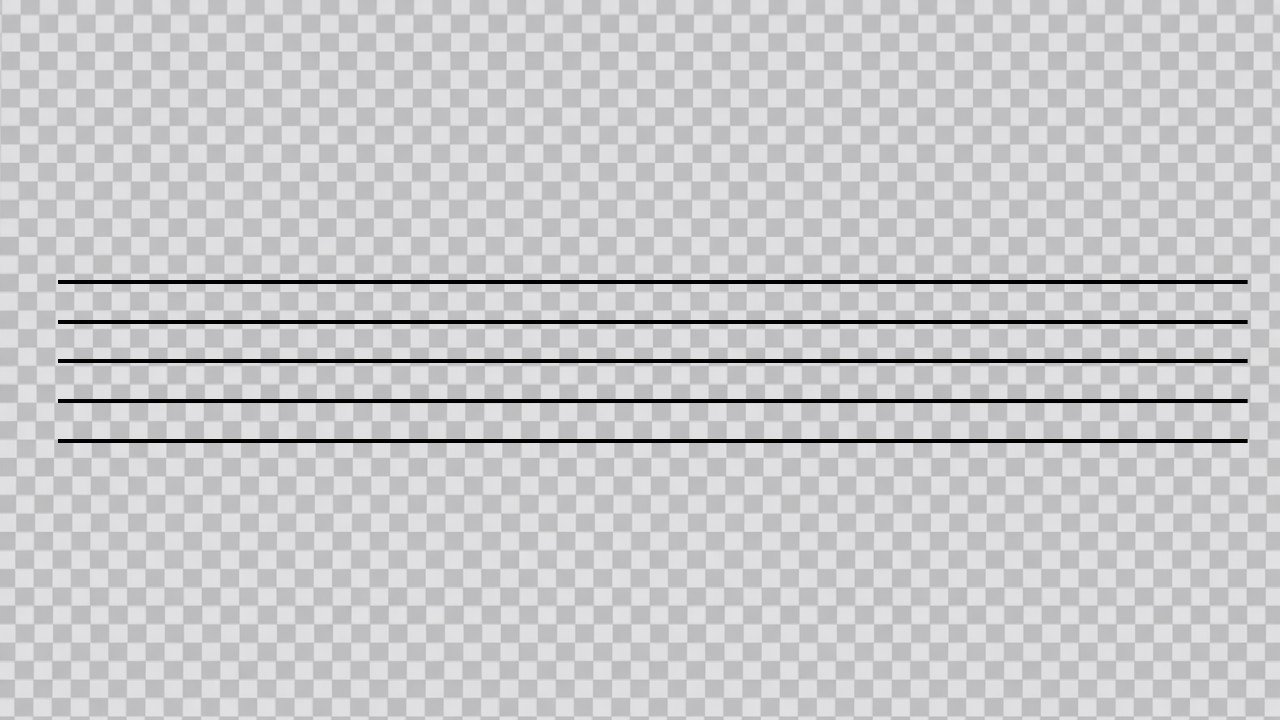 Free Staff Stave Lines PNG